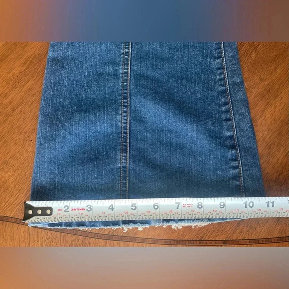 Vintage Y2K Gloria Flare Wide Leg Bell High Rise Jeans Faded Wash Hippie 12 EUC - Picture 12 of 16